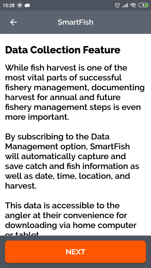 Intro - Data Collection Screen